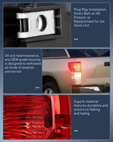 Taillight Assembly Compatible with 2007 2008 2009 2010 2011 2012 2013 Toyota Tundra Rear Tail Light Lamp Replacement OE Style Driver and Passenger Side