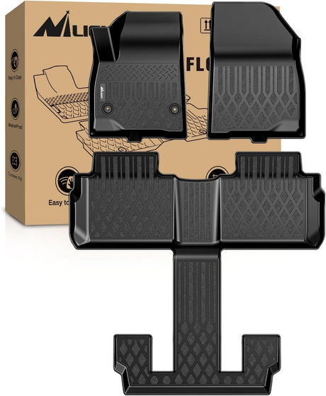 TPE Floor Mats for GMC Acadia Bucket Seats 2017 2018 2019 2020 2021 2022 All Weather Custom Fit Heavy Duty Floor Liners