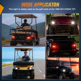 Golf Cart LED Light Kit 12V Stop Brake Turn Signal EZGO TXT | Headlight Taillight Horn Waterproof Plug and Play Complete Upgrade Kit for 1996-2013 EZGO TXT Electric Carts