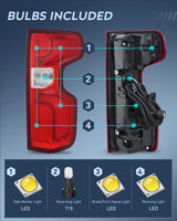 Taillight Assembly for 2019 2020 2021 2022 2023 Chevy Silverado1500 | 2020 2021 2022 2023 Silverado 2500HD 3500HD LED Tail Light Rear Lamp Replacement Passenger Side