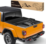 Soft Tri-Fold Truck Bed Tonneau Cover for Jeep Gladiator JT 2020–2025, 5ft Bed, Weather Resistant Low Profile Cargo Protection
