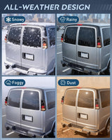 Taillight Assembly Compatible with 2003 2004 2005 2006 2007 2008 2009 2010 2011 2012 2013 2014 Chevy Express GMC Savana 1500 2003-2023 Chevrolet Express GMC Savana 2500 3500 Rear Tail Light