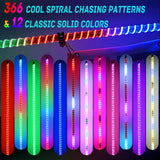 LED Whip Light 1 PC 3FT COB RGB Lighted Antenna Whips with Spring Base Remote & App Control DIY Chasing Patterns for Can-am Offroad ATV UTV RZR Polaris Dune Buggy 4-Wheeler Truck