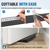 1.2 Inch Rise Threshold Ramp for Doorways, 39.4 Inch Wide Low Profile Cuttable Rubber Wheelchair Access Door Ramp for Doorway, Curb, Home Steps, Bathroom (Pair)