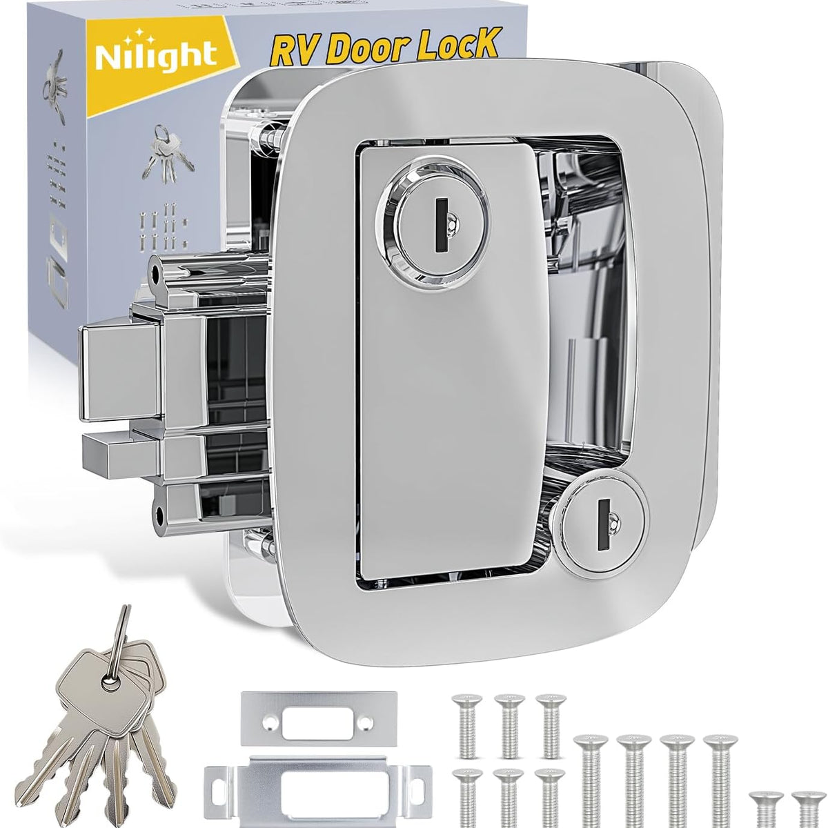 RV Door Lock Replacement with Paddle Deadbolt 100% Zinc Alloy Entry ...