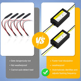 Motorcycle LED CANbus Decoder, 14W Anti-Flickering Harness Load Resistor Turn Signal Error Canceller, Pack of 2