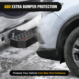 Hitch Step with 2 Inch Hitch Receiver Rear Bumper Guard Protector 11.9 Inch with 5/8 Inch Hitch Pin Clip Upgraded Textured Black Anti Slip Hitch Step Bar for Pickup Truck Car SUV