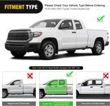 Running Boards for 2007-2021 Toyota Tundra Double Cab 2 Full-Size Door & 2 Half-Size Door 6 Inch Side Step Nerf Bars Stainless Steel Black