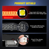 Third Brake Light for Nissan Xterra 2000 2001 2002 2003 2004 | for Nissan Xterra 2000 2001 2002 2003 2004, High Mount 3rd Stop Van SUV Rear Center Cab LED Lamp Replacement, Smoked Lens