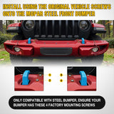 Front Brush Guard, Compatible with 2018-2025 Jeep Wrangler JL, 2019-2025 Gladiator JT, Steel Bar Grille Guard Fits Factory Rubicon Steel Bumper,3.12 inch Height to Clear Winch