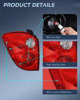 Taillight Assembly for 2010 2011 2012 2013 2014 2015 Chevy Equinox | Tail Light OE Style Rear Lamp Replacement Driver Side