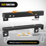 Universal Flip-Up Plate Frame for 10 Inch Hawse Fairlead Mount Front License Bracket Holder Relocation Bumper Winch Mount Roller Fit for Most Pickup Trucks Off-Road Cars SUVs
