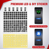16AWG 14AWG 12AWG LED Light Bar Wiring Harness Kit 12V On/Off 5 Gang Rocker Switch Panel Power Relay Blade Fuse 5Pin Toggle Switches for Cars Boat ATV Trucks-10 Leads
