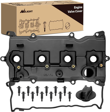 Engine Valve Cover for Nissan Altima 2014 2015 2016 2017, Rogue 2014-2016, Murano 2016, Pathfinder 2014, Valve Cover for QX60 Hybrid 2014 2015 2016 2017, 2.5L #132643KY0A (Bolts Included)