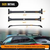 Roof Rack Cross Bars Compatible with Toyota Highlander 2020 21 22 23 24 2025 with Side Rails, Adjustable Aluminum Less Wind Noise Car Crossbars for Cargo Carrier Luggage Kayak Tent SnowboardX