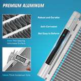 AC Condenser Compatible with Toyota Corolla 2009-2019 Pontiac Vibe 2009-2010 Scion xB 2008-2015 Air Conditioning A/C Condenser with Receiver Drier Replace# 3686, 7013686, SC3030105, 8845002330