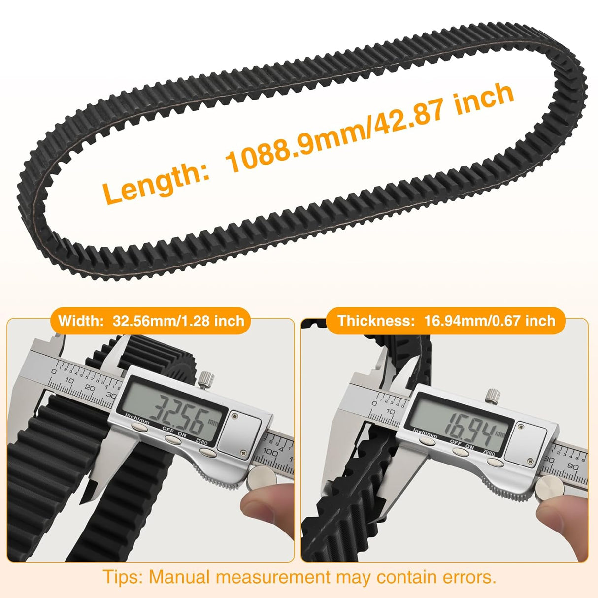 Drive Belt 3211196 Performance UTV Belts Compatible with Polaris RZR XP 1000/XP 4 1000/General 1000 XP 2014-2023 Heavy Duty 6-Layer Aramid Belt Replaces 3211196 3211172 3211142 3211148, 1 Pack