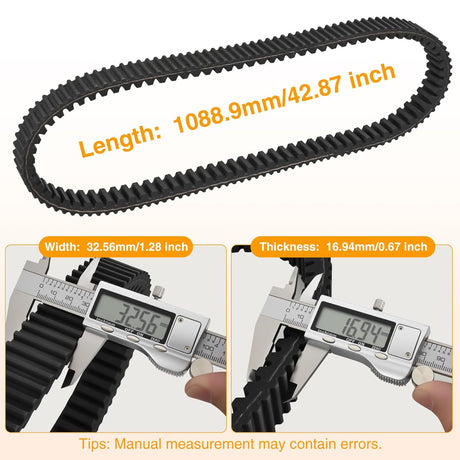 Drive Belt 3211196 Performance UTV Belts Compatible with Polaris RZR XP 1000/XP 4 1000/General 1000 XP 2014-2023 Heavy Duty 6-Layer Aramid Belt Replaces 3211196 3211172 3211142 3211148, 1 Pack