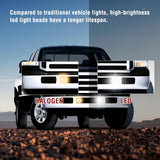 LED Fog Light Assembly Compatible with 2005 2006 2007 F250 F350 F450 F550 Super Duty 2005 Ford Excursion with Daytime Running Lights Driving Lamp Pair Plug and Play Driver and Passenger Side
