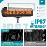 6 Inch LED Light Bar 2PCS 50W Amber Spot Flood Combo Lamps | Off Road Driving Work Fog Lights IP67 Waterproof for Truck Pickup SUV ATV UTV Boat Motorcycle 4x4 Car