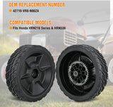 Lawn Mower Wheels Replacement 8 Inch 42710-VR8-N00ZA Assembly, Honda Lawnmower Rear Wheels Compatible with HRN216 Series for Self-Propelled Walk-Behind, 2-Pack