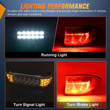 Golf Cart LED Light Kit 12V Stop Brake Turn Signal Club Car | Headlight Taillight Horn Waterproof Plug and Play Upgrade Kit for 2004-Up Club Car Precedent 2018-Up Tempo Electric Carts