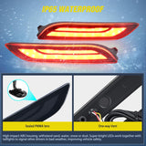 Rear Bumper Tail Light Compatible with 2018 2019 2020 2021 2022 2023 2024 2025 Toyota Camry Smoke Lens LED Reflector Rear Bumper Lamps Brake Turn Signal Sequential Flashing Driving Taillights