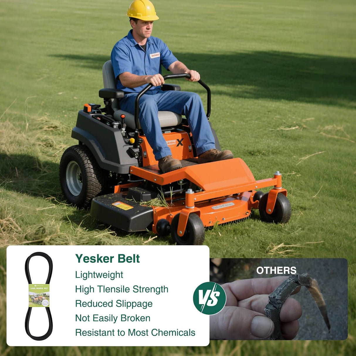 07200023 Drive Belt for Ariens ΙΚON-XD 52 Inch Deck Belts Length 145.5 Inch Lawn Mower Belts Fits Ariens ΙΚΟΝ-Χ ΙΚON-XD IKON-XL Zoom XL Gravely ZT ZTXL Zero-Turn Mowers Heavy-Duty Durable Aramid Cord