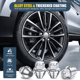 20PCS M12x1.5 Lug Nuts Compatible with 2013-2025 Ford Escape | for 2012-2021 Fusion 2021-2025 Bronco Sport 2014-2019 Lincoln MKC One-Piece Solid Chrome Steel OEM Factory Wheel Nuts Replace