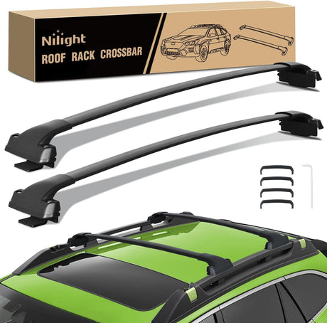 Roof Rack Cross Bars Compatible with Subaru Outback Wilderness 2022 2023 2024 with Side Rails, Adjustable Aluminum Less Wind Noise Car Crossbars for Cargo Carrier Luggage Kayak Tent Snowboard