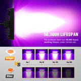 6 Inch Purple LED Light Pods 2 PCS 60W Flood Spot Combo Beam Off Road Driving Decoration Neon Hunting Lighting for 12V 24V ATV UTV Pickup Truck Tractor