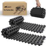 Tire Traction Mats,7 Ton Heavy-Duty Recovery Tracks for Off-Road 4X4,SUV,Truck & Van in Snow,Mud,Ice & Sand,39 InchPortable Emergency Devices with Storage Bag (2 Pack)