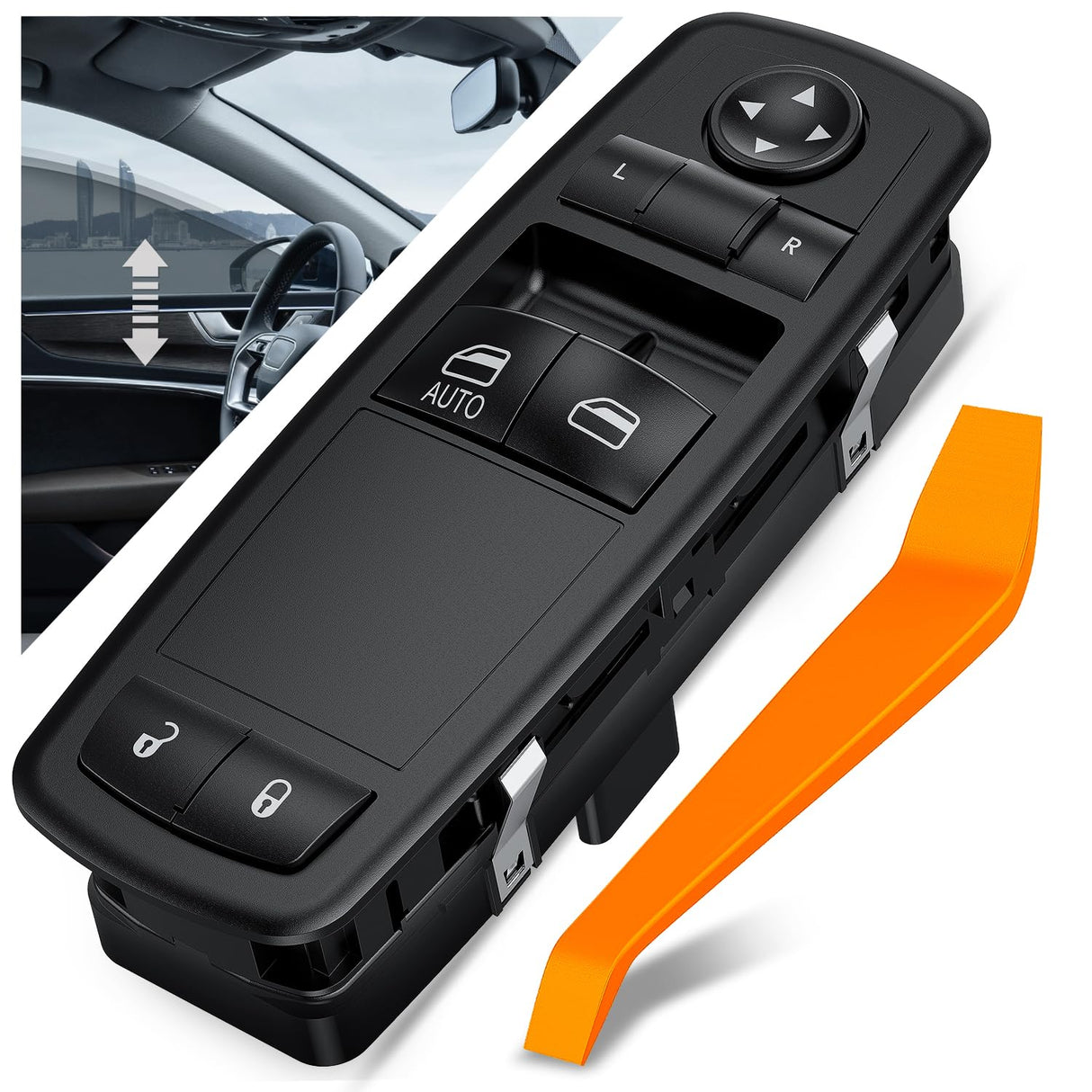Driver Power Window Switch for 2012-2016 Chrysler Town & Country | for 2013 2014 2015 2016 2017 2018 2019 2020 Dodge Grand Caravan 68110870AB 68298870AA WIndow Switch Replacement