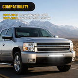 Front Lower Hidden Bumper Mounting Brackets for 22inch Single Row LED Light Bar Compatible with 2007-2013 Chevy Silverado 1500 and 2007-2010 Silverado 2500 3500 HD