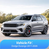 Outside-Mount Window Visors for Dodge Durango 2011-2026, 4PCS | Window Deflectors Rain Guards for Fresh Air Circulation, Durango 2011-2019 2020 2021 2022 2023 2024 2025 2026, Smoke Tinted