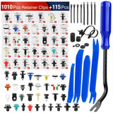 1125Pcs Car Push Retainer Clips Auto Fasteners Kit Included 34 Most Popular Sizes Nylon Bumper Fender Rivets with 5 Fasteners Remover 10 Cable Ties for Toyota GM Ford Honda Chevy