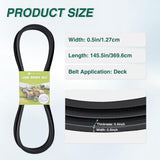 07200023 Drive Belt for Ariens ΙΚON-XD 52 Inch Deck Belts Length 145.5 Inch Lawn Mower Belts Fits Ariens ΙΚΟΝ-Χ ΙΚON-XD IKON-XL Zoom XL Gravely ZT ZTXL Zero-Turn Mowers Heavy-Duty Durable Aramid Cord