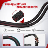 Wiring Harness Kit Nylon 16 AWG 2 Leads 12 V On Off Switch Power Relay Blade Fuse for LED Light Bar Off Road Lights on Cars Jeep Boat Trucks