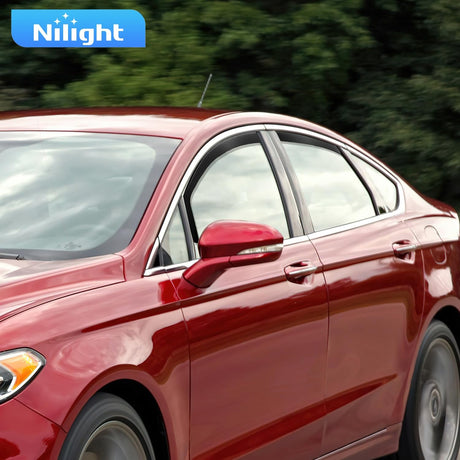 Vent Window Visors for Ford Fusion 2013 2014 2015 2016 2017 2018 2019 2020, in-Channel Rain Guards, Original Window Deflectors-4PCS