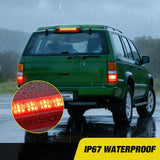 Third Brake Light for Nissan Pathfinder 1993 1994 1995, Smoked Lens | for Nissan Pathfinder 1993 1994 1995, High Mount 3rd Stop LED Tail Van SUV Rear Cab Center Lamp Replacement