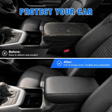 Center Console Cover for Nissan Altima 2013-2018 Armrest Cushion | for Altima 2013 14 15 16 17 2018 Accessories Nappa Leather Armrest Cover for Car Waterproof Anti-Scratch Arm Rest Pad, Black
