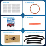 in Channel Window Visors for Chevrolet (Chevy) Malibu 2016-2024 2025 Side Window Deflectors Rain Guards, Smoke Tint, Reduce Wind Noise, Car Wash Safe, 4PCS