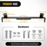 Front Lower Hidden Bumper Mounting Brackets for 20-22inch Straight LED Light Bar Compatible with 2011-2016 Ford F250 F350 F450
