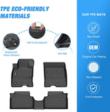 Floor Mat TPE Floor Mats for Ford Maverick Hybrid 2022 2023 2024 2025 2026, All Weather Custom Fit Heavy Duty Floor Liners