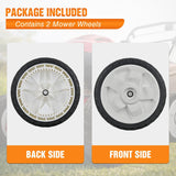 Lawn Mower Drive Wheels Replacement 8 Inch 119-0311, Stens 205-360 Assembly, Toro Lawnmower Front Wheels Compatible with 20001 20330 20331 20339 20350 and More, 2-Pack