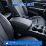 Center Console Cover for Hyundai Sonata 2015-2019 Armrest Cushion | for Sonata 2015 2016 2017 2018 2019 Nappa Leather Armrest Cover for Car Waterproof Center Console Pad Protector, Black