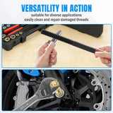 56PCS Thread Chaser Set SAE Metric Universal UNC UNF Sizes | Master Thread Repair Kit with Case 23 Taps 28 Dies 3 Files 2 Gauge Automotive Tool for Mechanics Auto Shop Home Garage Repair