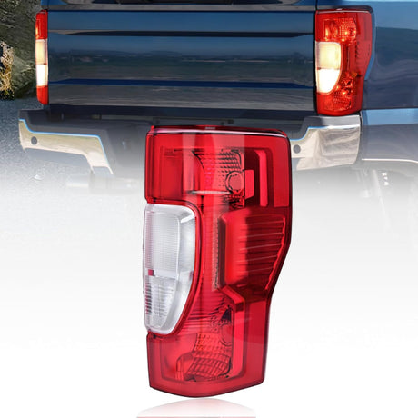 Taillight Assembly Compatible with 2020 2021 2022 Ford F250 F350 Super Duty Non-Blind Spot Halogen Type Rear Tail Light Passenger Side