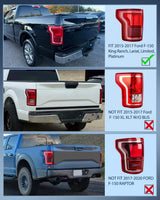 Taillight Assembly Compatible with 2015 2016 2017 Ford F150 F-150 Rear Tail Light with LED and Blind Spot System Lamp Replacement OE Style Radar Module NOT Included Passenger Side
