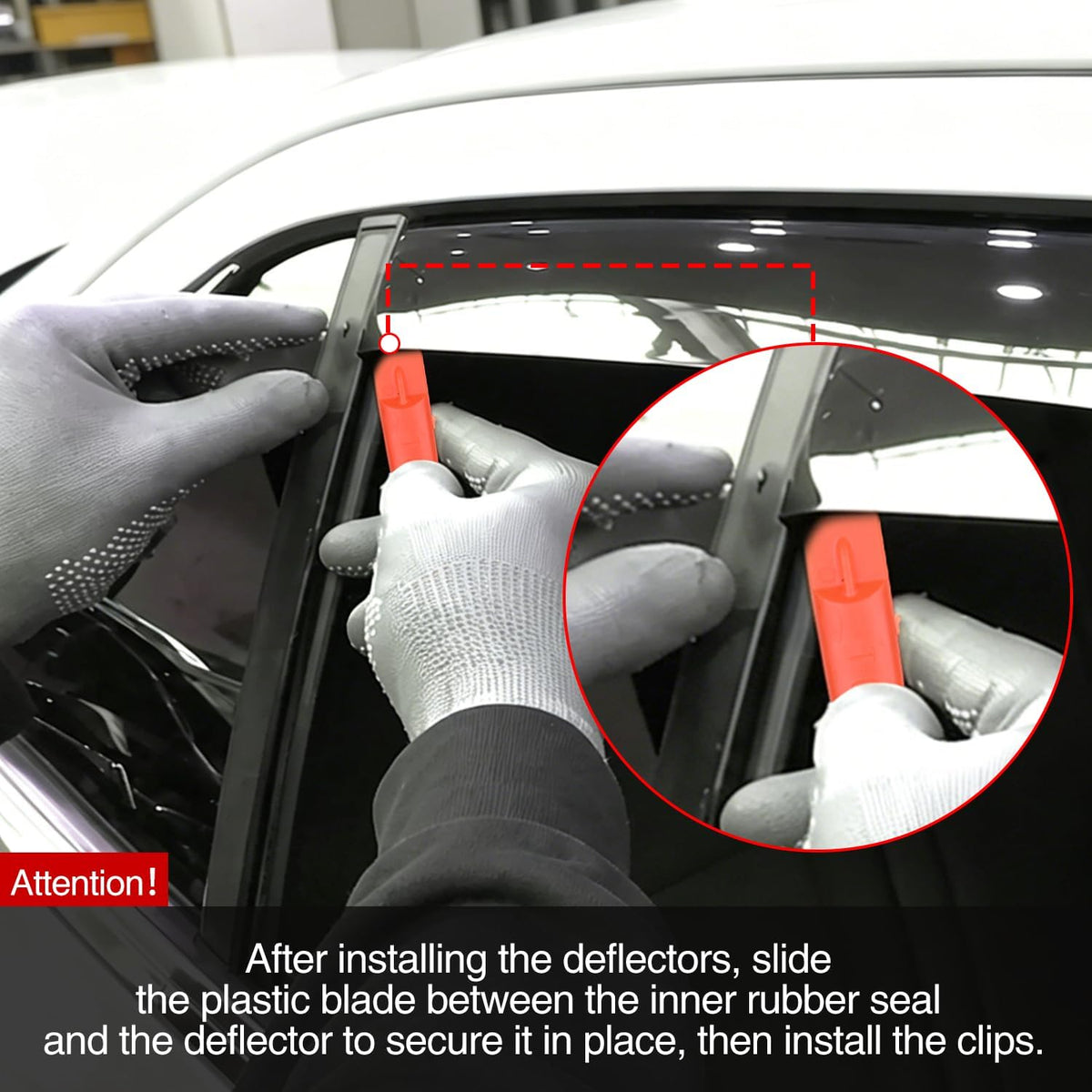 in-Channel Rain Guards for GMC Terrain 2010-2017, 4PCS | Window Deflectors Window Visors for Fresh Air Circulation, GMC Terrain 2010 2011 2012 2013 2014 2015 2016 2017, Smoke Tinted